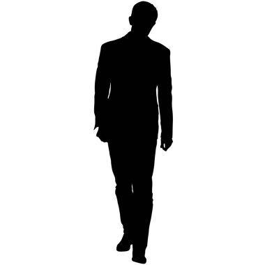 Beyaz arka planda kravatı olan takım elbiseli bir iş adamı..