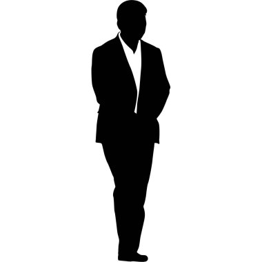 Beyaz arka planda kravatı olan takım elbiseli bir iş adamı..