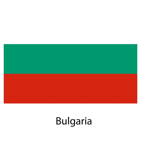 Vlajka země Bulharsko. vektorové ilustrace. — Stockový vektor