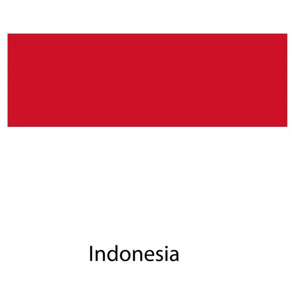 Vlag van het land Indonesië. vectorillustratie. — Stockvector