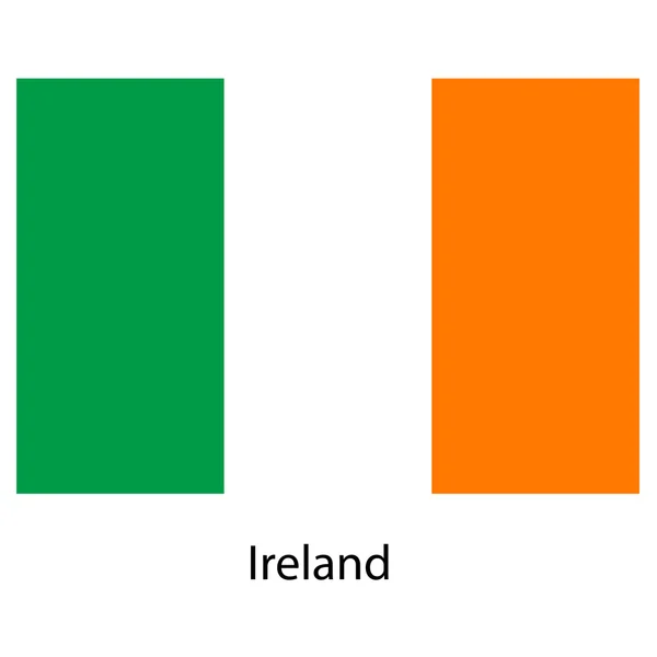 Flagge des Landes Irland. Vektorillustration. — Stockvektor