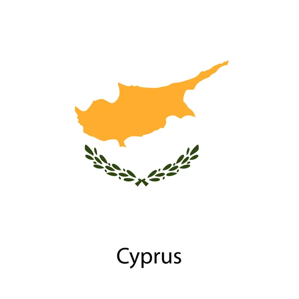 Bandeira do país cyprus. Ilustração vetorial . —  Vetores de Stock