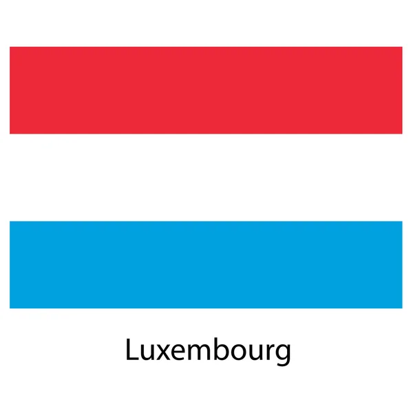 Bandiera del paese luxembourg. Illustrazione vettoriale . — Vettoriale Stock