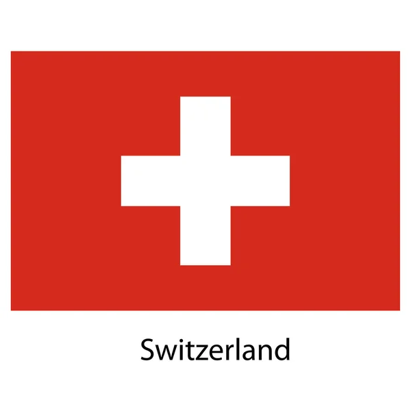 Flag  of the country switzerland. Vector illustration. — Stock Vector