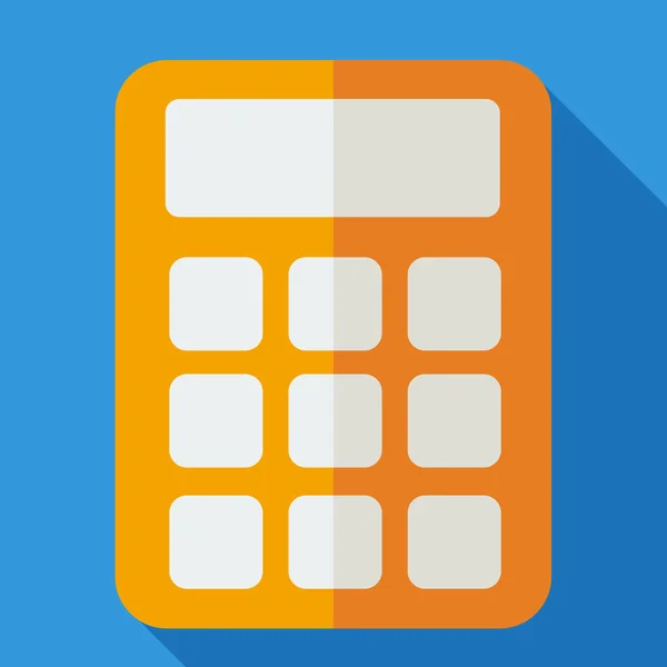 Modern flat design concept icon calculator. Vector illustration. — Stock Vector