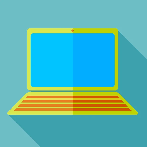 Modern flat design concept icon  computer and laptop. Vector ill — Stock Vector