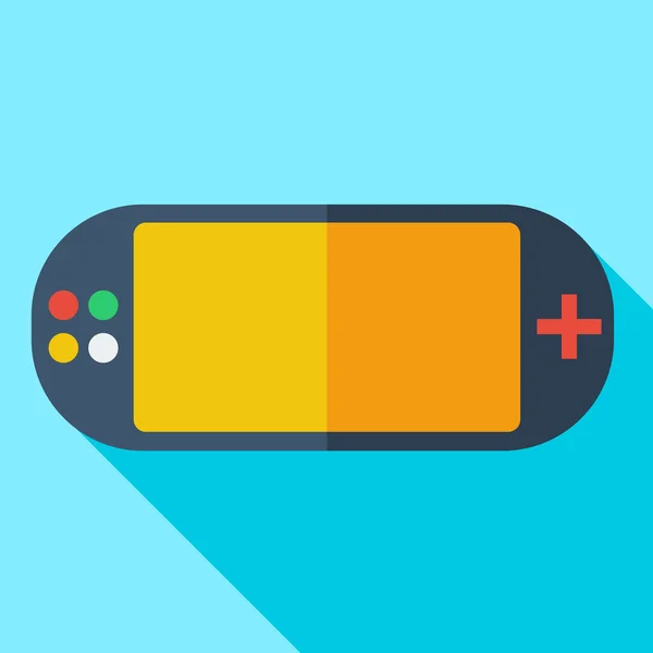 Moderní plochý design koncept ikonu video herní konzole. Vektorové illu — Stockový vektor