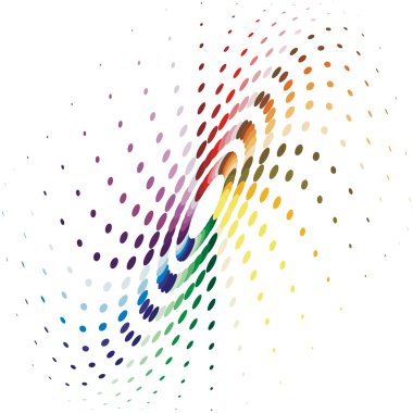 Yarı ton noktaları arka plan renk. Vektör çizim