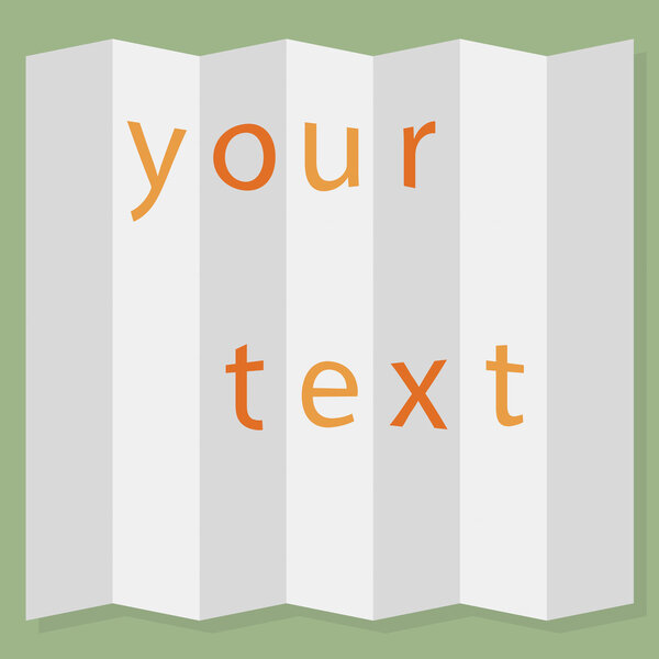 Лист бумаги сложен. Векторная иллюстрация
.