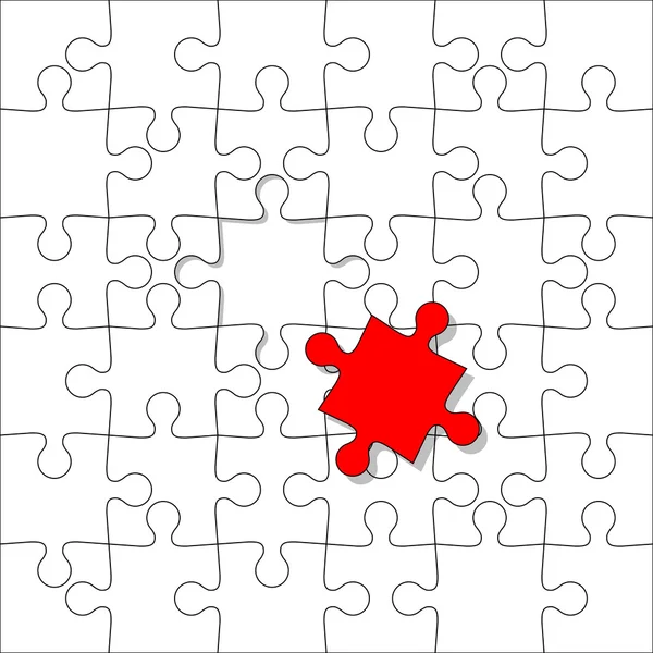 Background Vector Illustration jigsaw puzzle. with a magnifying Stock Vector Image by ©aarrows