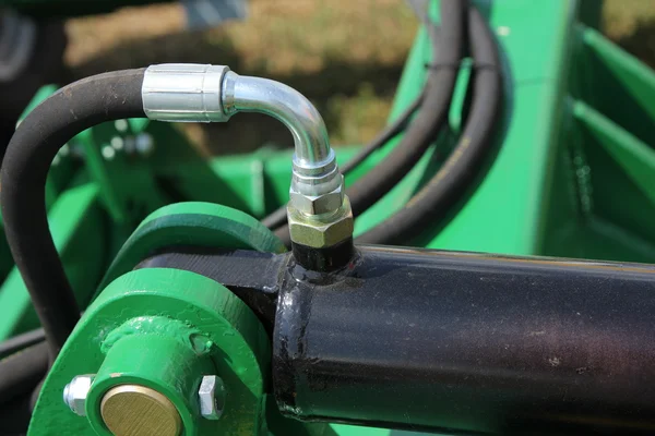 Hydraulic connectors. Agricultural machinery — Stock Photo, Image