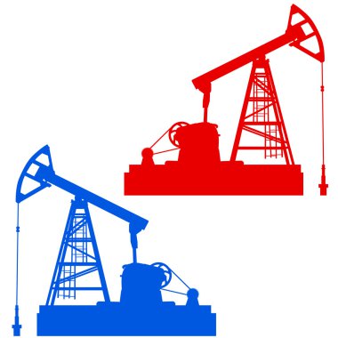 Oil pumpjack. Oil industry equipment clipart