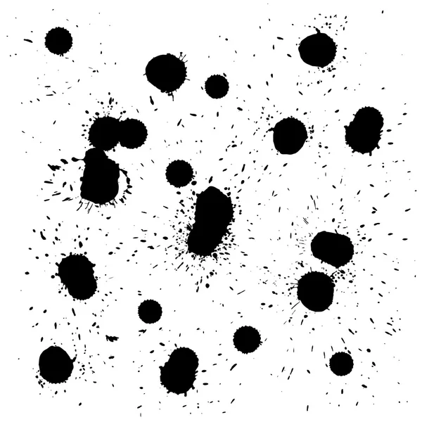 Brush blot vector on white background. Vector illustration — Stock Vector