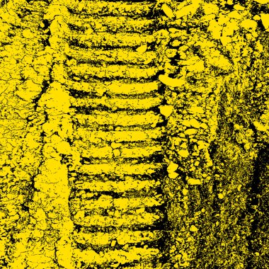 Siyah lastik izli Grunge arka planı. Vektör illüstrasyonu.