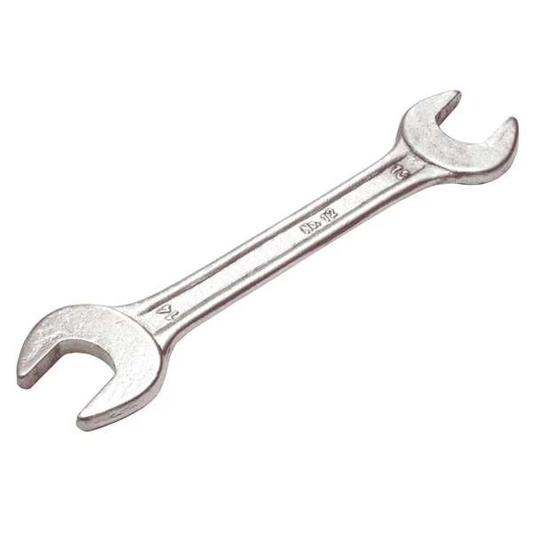 Steel wrench lies on a white background. Vector illustration. — Stock Vector