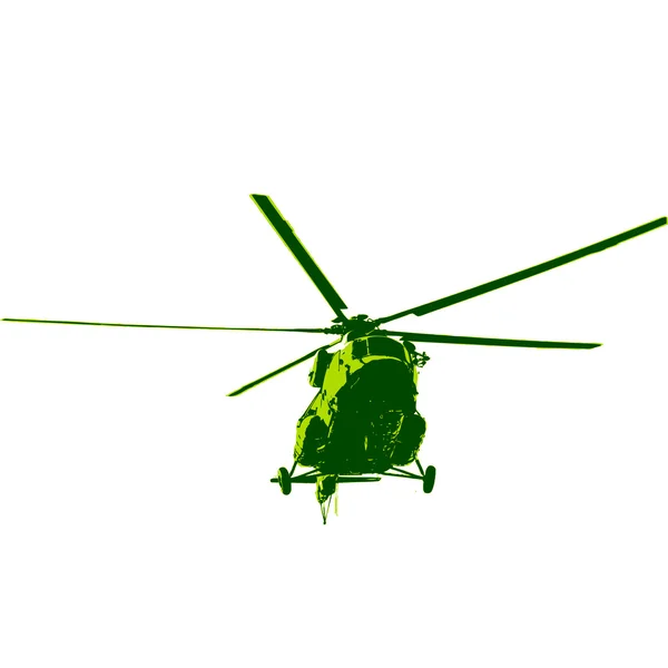 Elicottero Mi-8 dell'esercito russo. Illustrazione vettoriale. — Vettoriale Stock