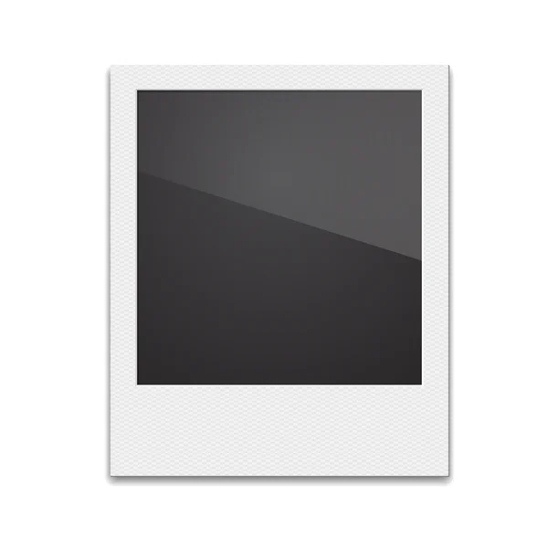 Retro fotoğraf çerçevesi Polaroid beyaz arka plan üzerinde. Vektör illustra
