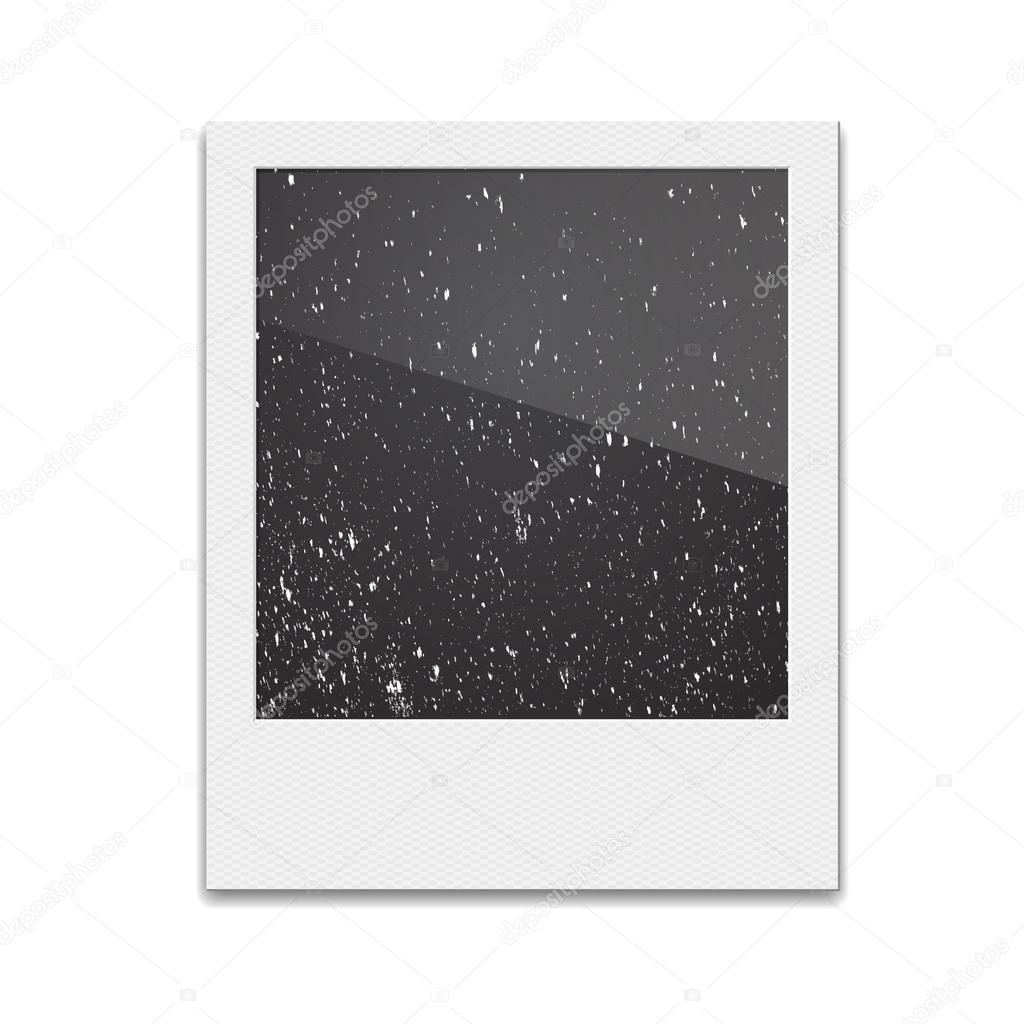 Retro Photo Frame Polaroid  On White Background. Vector illustration