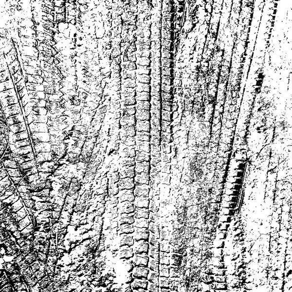 Фон со следами шин. Векторная иллюстрация. — стоковый вектор