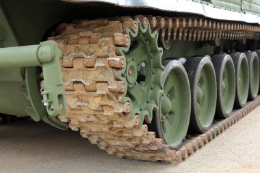 İniş takımı izlenen askeri teçhizat parçası yakın çekim