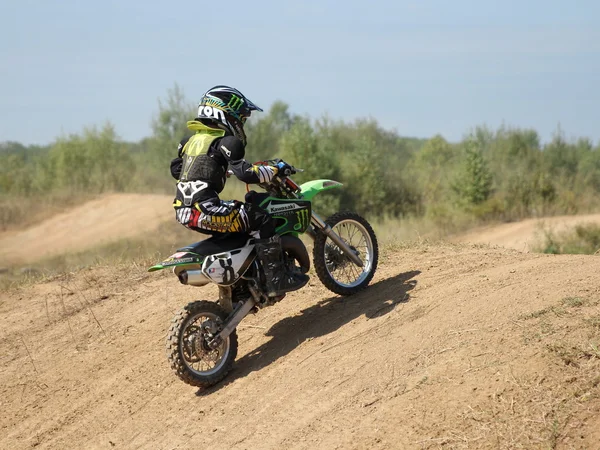 ARSENYEV, RUSSIA - AUG 30: Rider participates in the  round of t — Stock Photo, Image