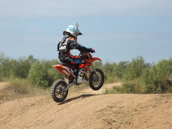 ARSENYEV, RUSSIA - AUG 30: Rider berpartisipasi dalam putaran t — Stok Foto