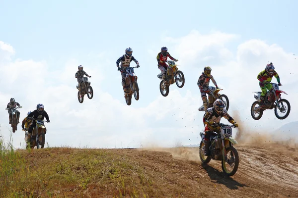 ARSENYEV, RUSSIA - 30 AGOSTO: Rider partecipa al round di t — Foto Stock