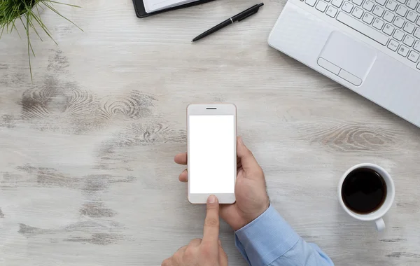 Uso del teléfono inteligente — Foto de Stock