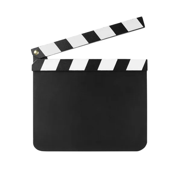 Clapboard isolato su bianco — Foto Stock