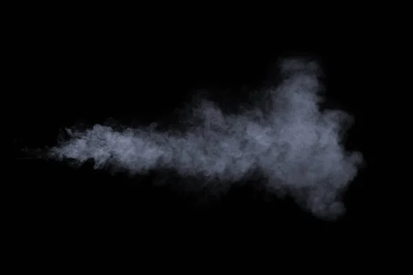 Humo Aislado Sobre Fondo Negro — Foto de Stock