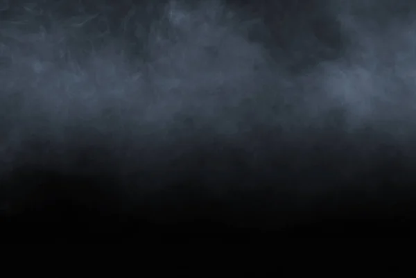 Rauch Isoliert Auf Schwarzem Hintergrund Stockfoto