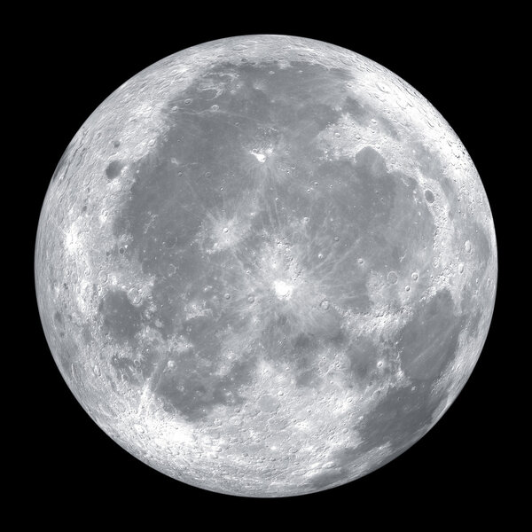 Close up of full moon