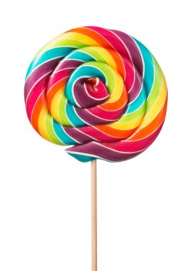 Colorful, handmade lollipop