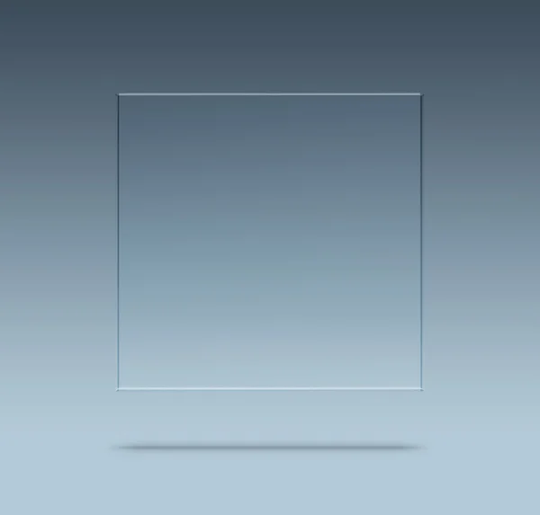 Leere Glasplatte — Stockfoto