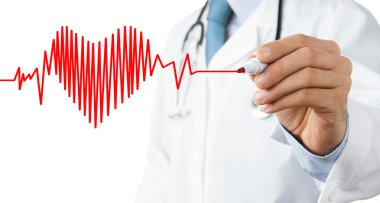 Doktor çizim kalp simgesi