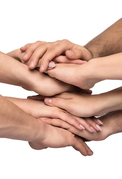 Teamwork concept isolated on white background — Stock Photo, Image