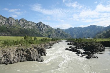 Altay bölgesi Rusya dağ manzaraları