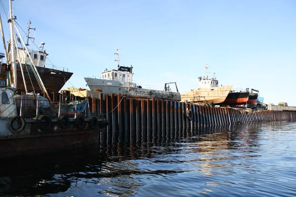 Murmansk Ryssland norr övergivit region Ryssland — Stockfoto