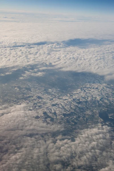 Фуэртевентура Канарский остров из окна самолета — стоковое фото