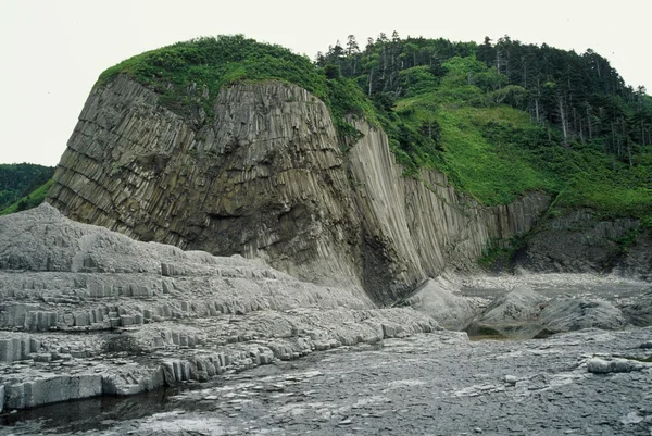 Kunasir Isole Kurils Rocce Russia — Foto Stock