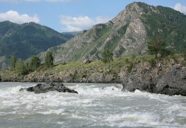 Altay bölgesi Rusya dağ manzaraları