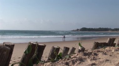 Hint okyanus plaj sahil Mozambik Güney Afrika 