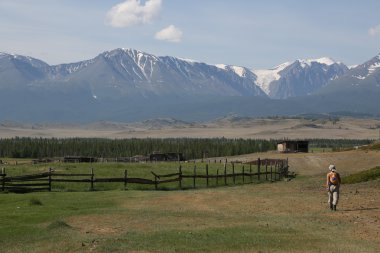 Altay bölgesi Rusya dağ manzaraları