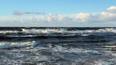 Baltık deniz plajı yaz dalgaları jurmala latvia