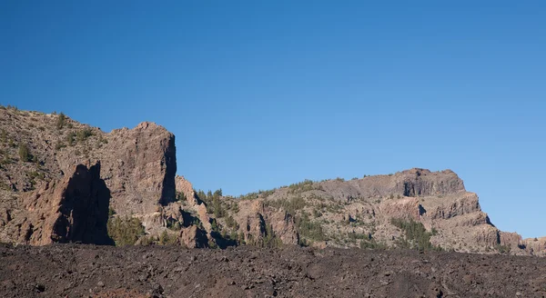 泰德特内里费岛穿得嫩黄嫩黄的火山景观 — 图库照片