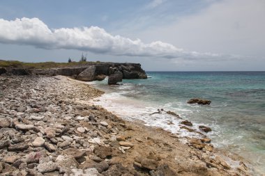 Caribbean beach Bonaire Adası