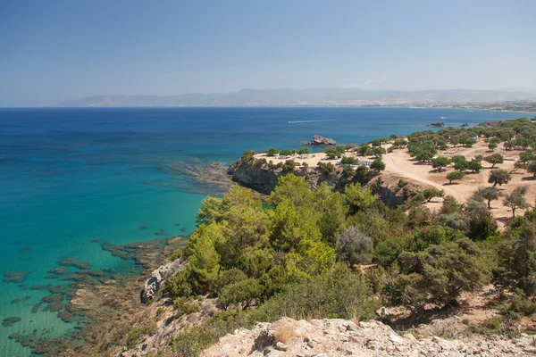 De kust van de zee van het eiland Cyprus — Stockfoto