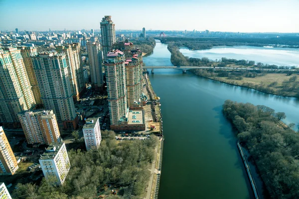 Luchtfoto van Moskou — Stockfoto