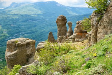 Demerdji dağın Crimea oluşumları