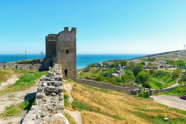 Oude Genuese vesting in Feodosia, Krim — Stockfoto